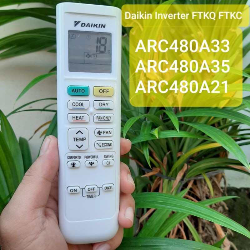 Remote Remot Ac Daikin inverter FTKC FTKQCO