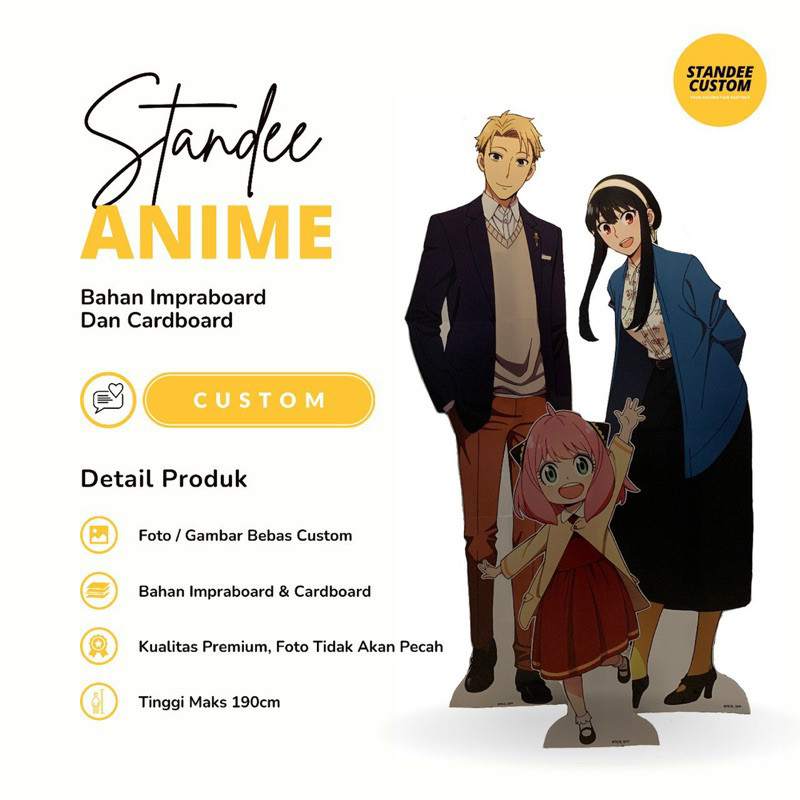 Standee Anime Custom Real Size