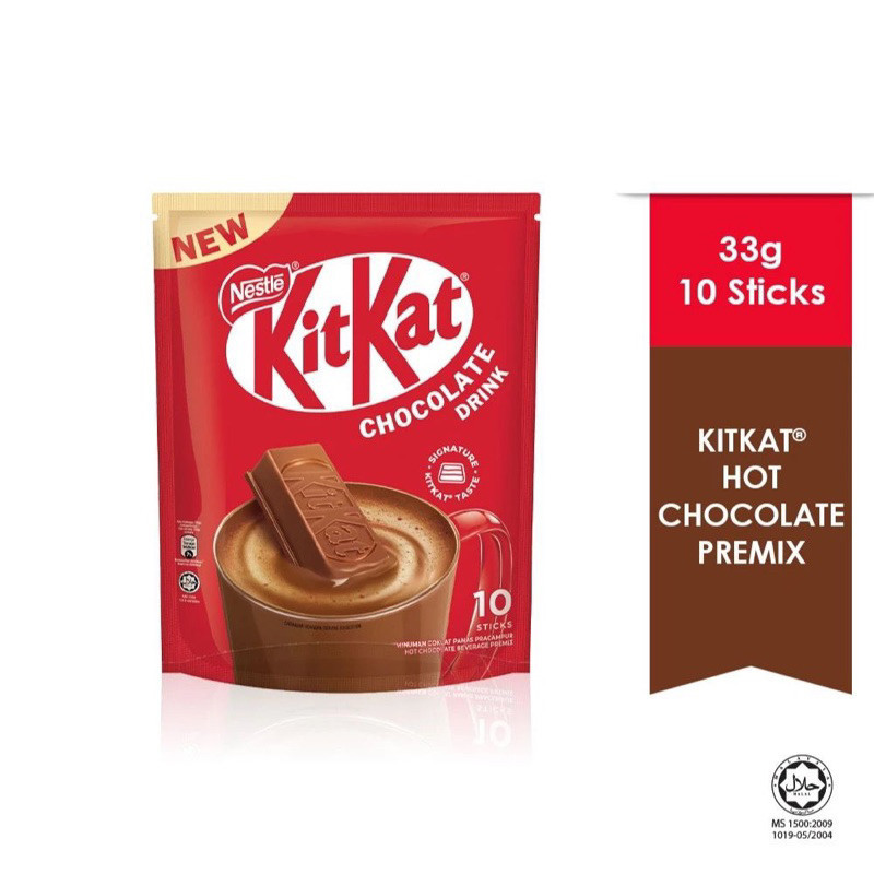 

NESTLE KIT KAT Hot Chocolate Premix / KITKAT Hot Chocolate ORIGINAL MALAYSIA (10 stick X 33gram )