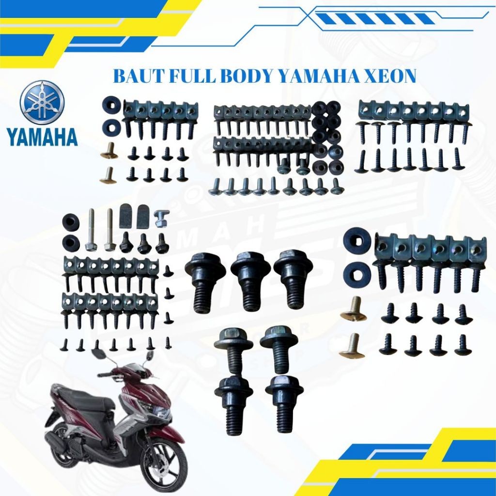 COD Baut Xeon GT 125 Full Set / Baud Yamaha Xeon GT 125 Full Set Full Body / Baut Baud Yamaha Xeon G