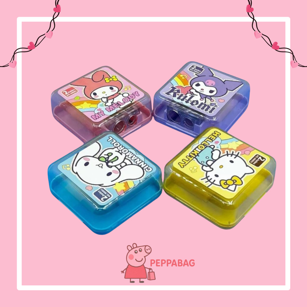 

Rautan Pensil 2 Lobang / Peraut Pensil Karakter Kulomi / Melody - ES0428