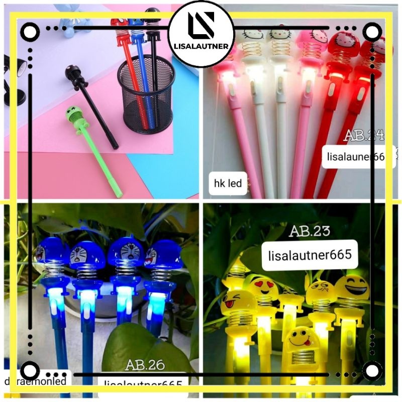 

pulpen emoji led / bolpoin karakter led
