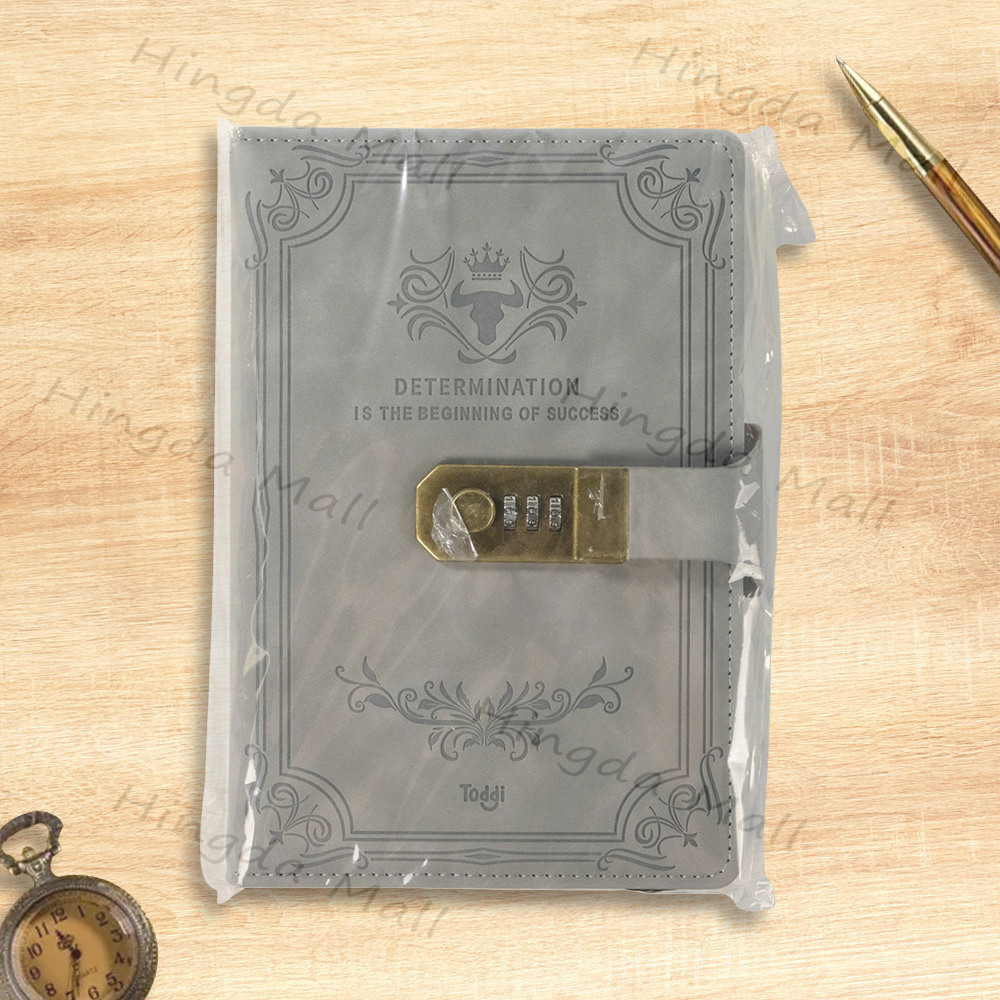 

Ay00! Buku Catatan 200 Halaman Dengan Kunci A5 Retro Password Diary Tebal Kreatif Buku Catatan Siswa