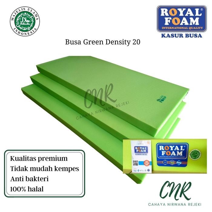 Kasur busa tidur uk.140x200x10 dan 120x200x15cm Royal Foam GreenHalal - Busa saja, 140x200x10cm
