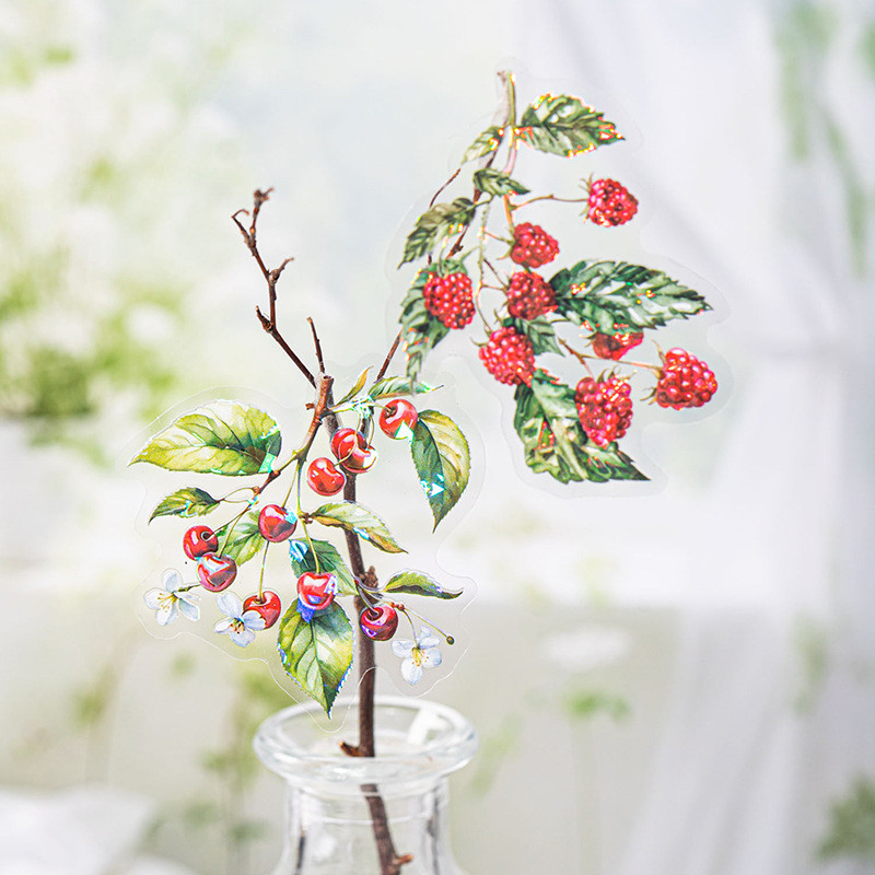 

20pcs/1lot Kawaii Scrapbook Sticker fruit fills the branches Scrapbooking Supplies Planner Decorative Craft Stationery Sticker