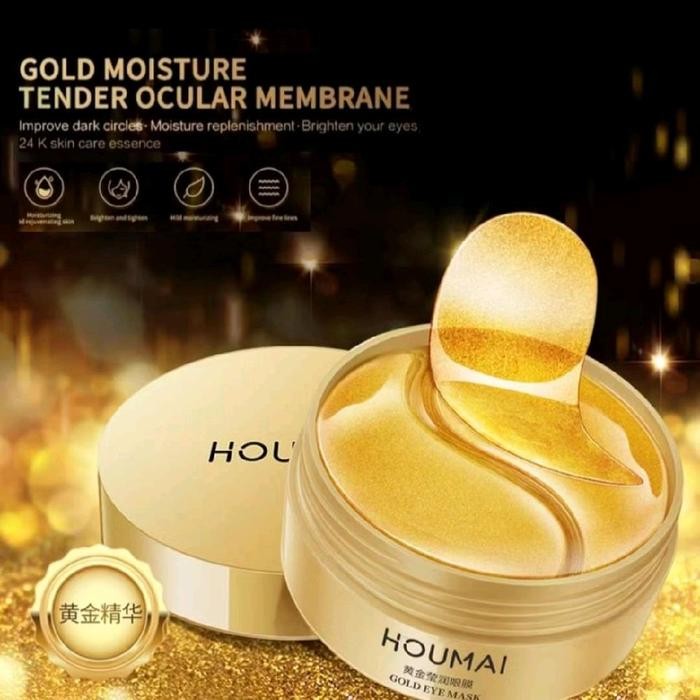 《ASLI EYE MASK 60 LEMBAR//24K GOLD EYE MASK//MASKER MATA COLLAGEN//SMOOTH EYE MASK- Mengencangkan- A