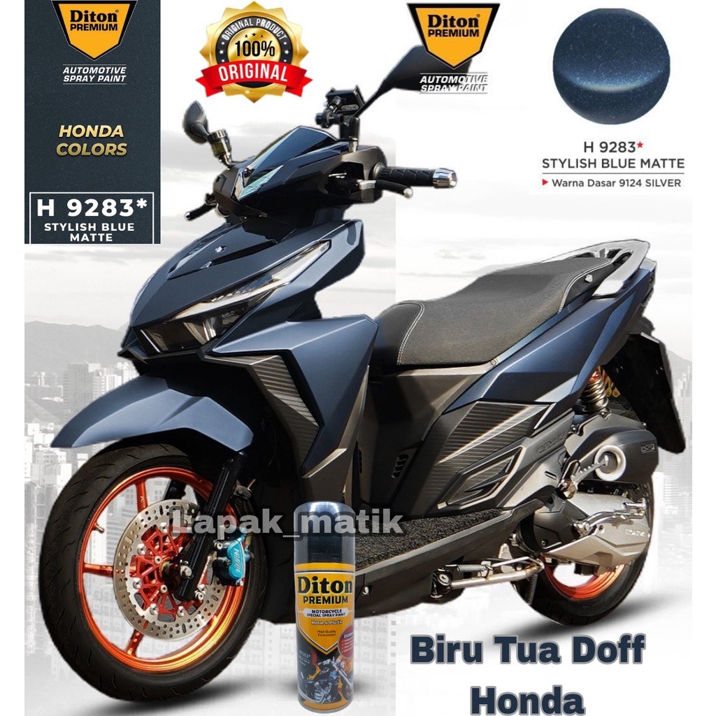 Pilok DITON  BIRU TUA DOFF STYLISH BLUE MATTE H9283 400mlco
