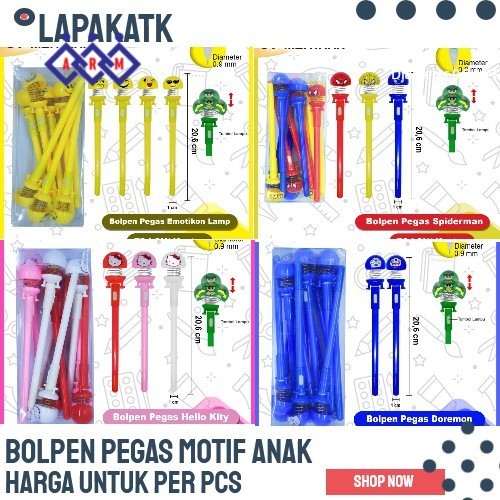 

PROMO Pulpen LAMPU LED Pegas Motif ANAK (1PCS) Best Seller