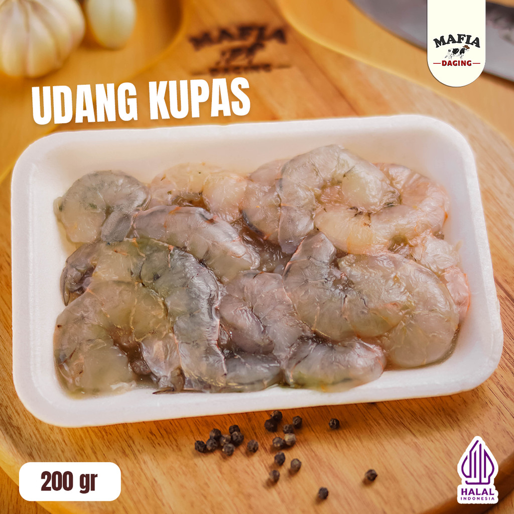 

[Mafia Daging] Udang Vannamei Kupas 200 gram