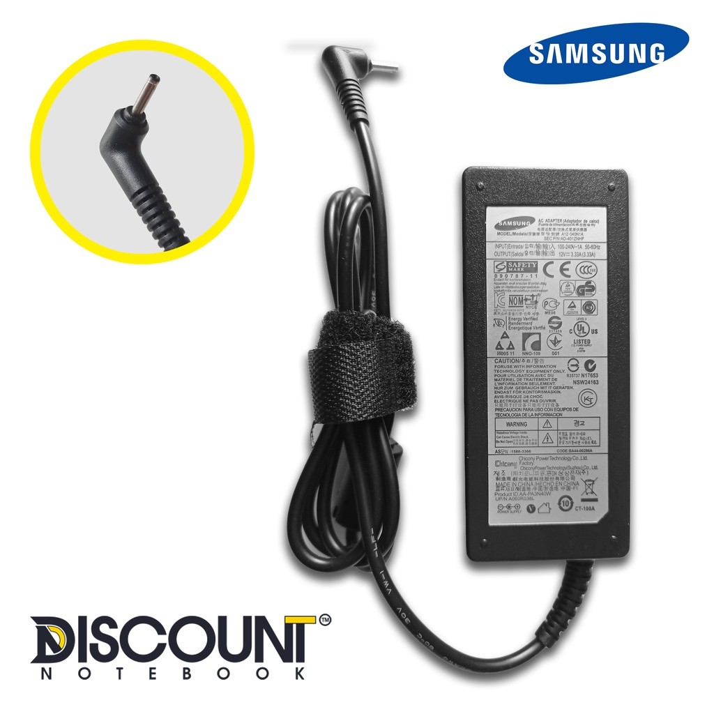 ADAPTOR CHARGER LAPTOP SAMSUNG 12V 3.33A (2.5X0.7)