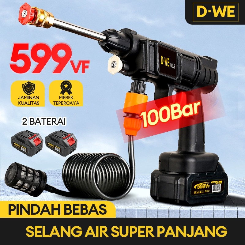 DWE 599VF Jet Cleaner Cordless Alat Cuci Motor Mobil Steam Mesin Cuci Steam cuci mobil portable jet 