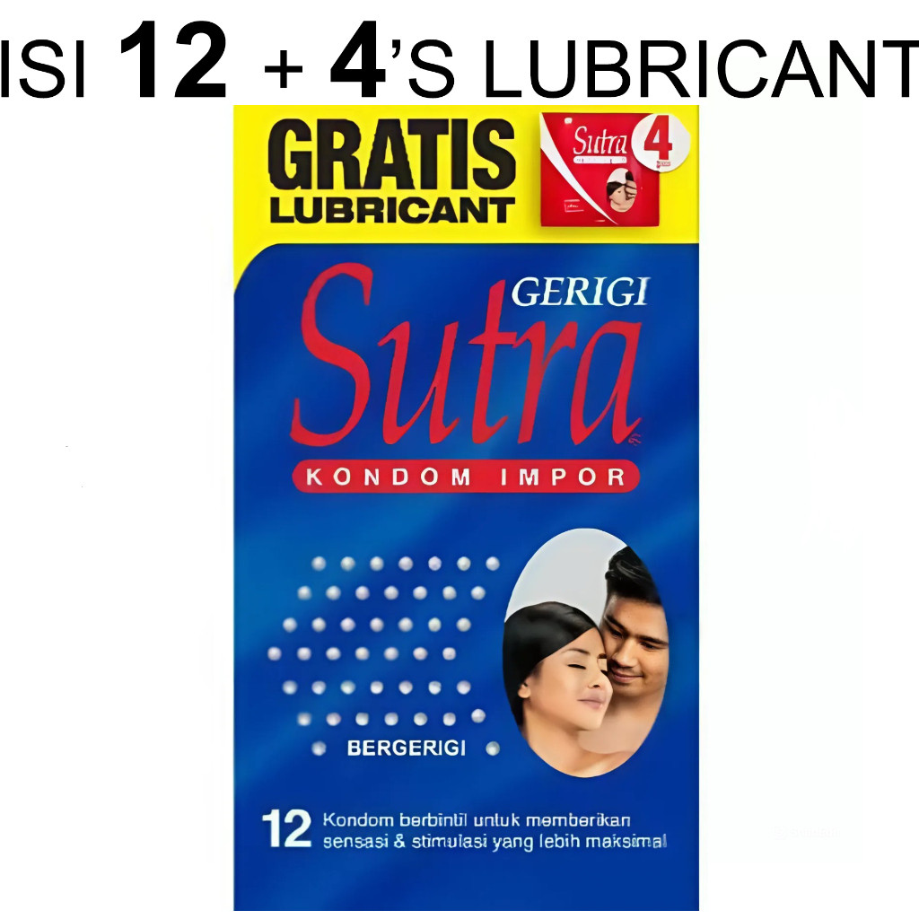 ( COD ) TERMURAH Kondom Sutra Gerigi isi 12 + 3 Pcs / Condom Biru Bergerigi Econopack Import