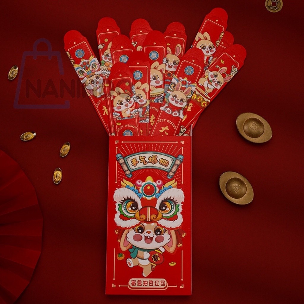 

TERMURAH Batu Tahun Kelinci Serut 12 Amplop Merah Dalam Kotak Blind Box vf-0