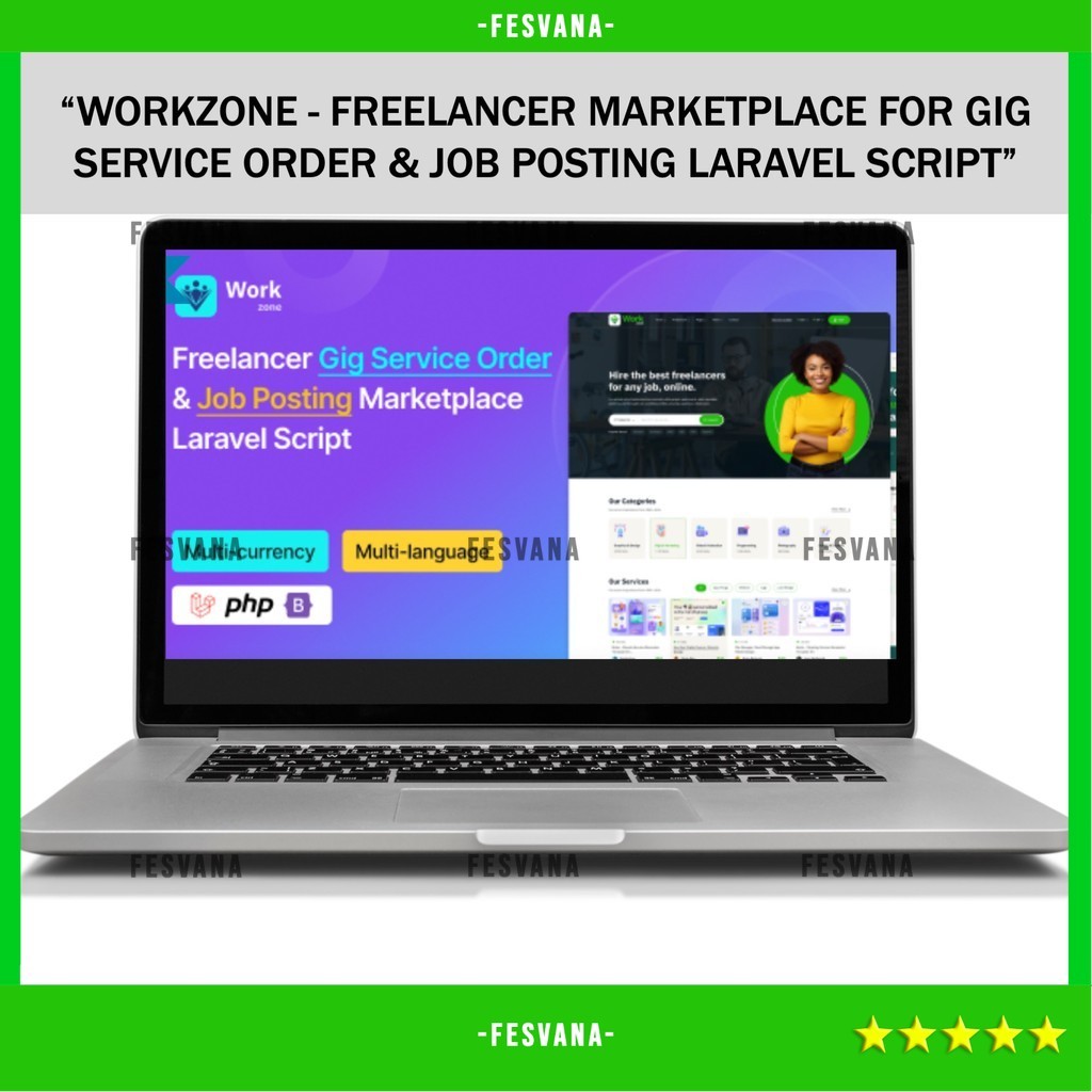 SOURCE CODE APLIKASI WEB WORKZONE - FREELANCER MARKETPLACE FOR GIG SERVICE ORDER & JOB POSTING LARAV