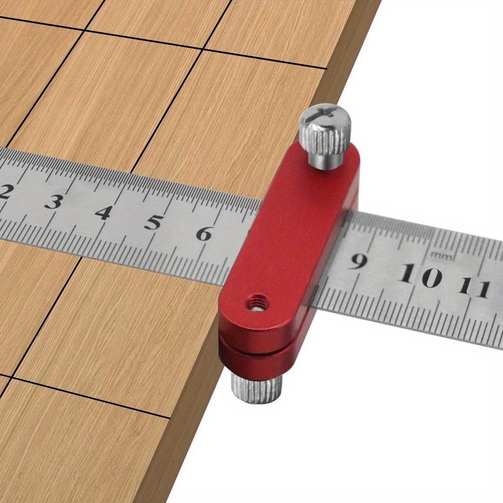 

Pembatas Penggaris Kayu Ruler Positioning Block Aluminium - JG20