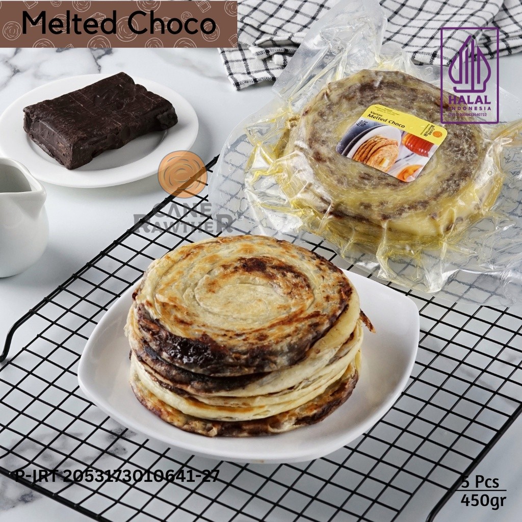 

Roti Maryam / Roti Canai / Roti Cane Frozen Melted Choco Isi 5 Pcs