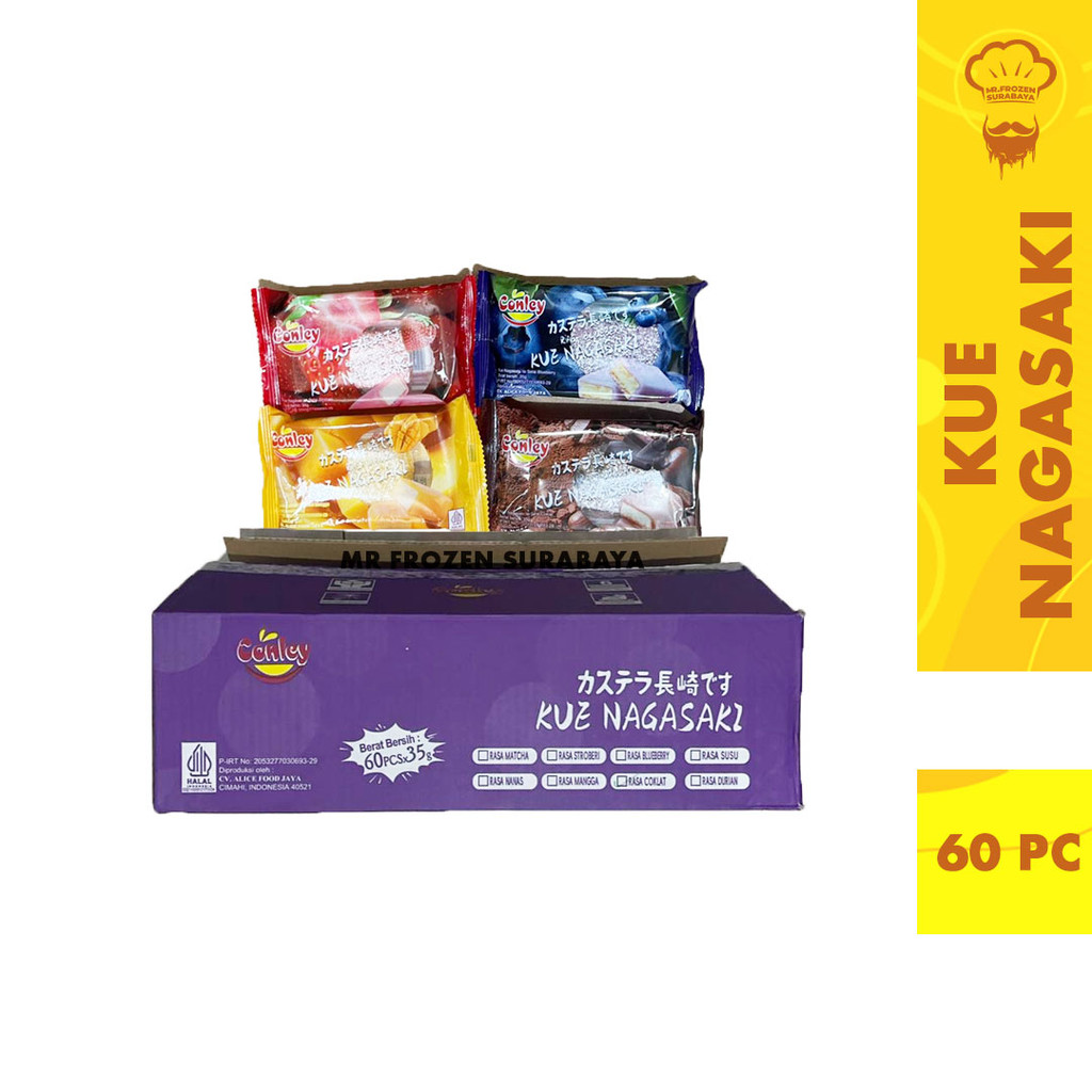 

Kue Nagasaki Conley Ice Skin Mooncake 1 Dus isi 60pc