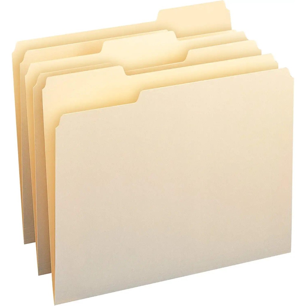 

Sharkbang 10pcs/Pack Manila Tab Folders, Basics 1/3-Cut Tab, Assorted Positions File Folders, Letter Size,A4,Legal Size,Document