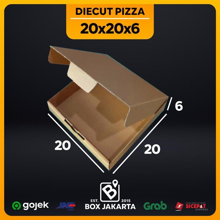 

KARDUS uk 20x20x6 CM Diecut Pizza Corrugated Packaging Box