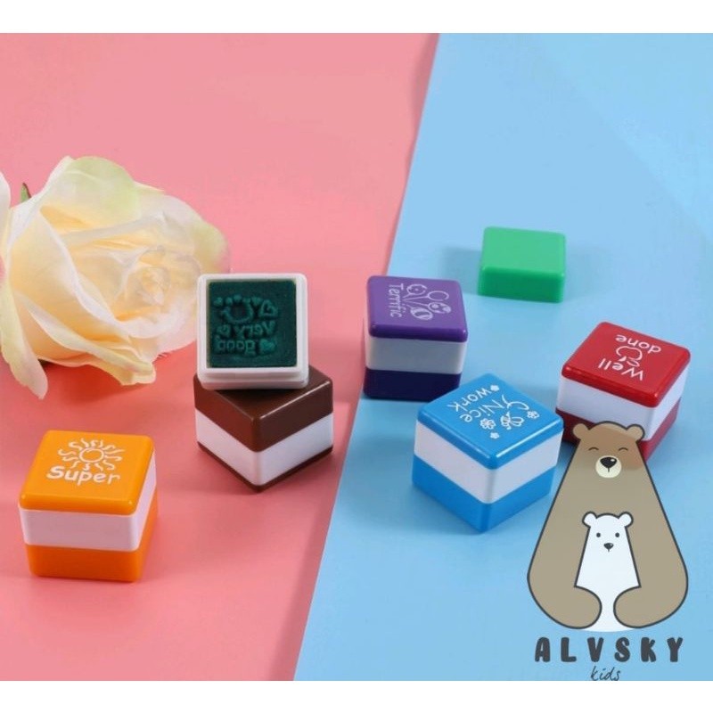 

MAGICTOY REWARD STAMP ISI 6 PCS / STEMPEL PENILAIAN REWARD ANAK TK / PAUD