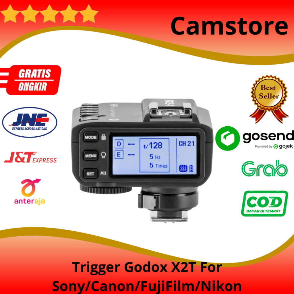 Trigger Godox X2T For Canon Nikon Sony Fujifilm Wireless Trigger TTL HSS Transmitter X2T / Triger Go