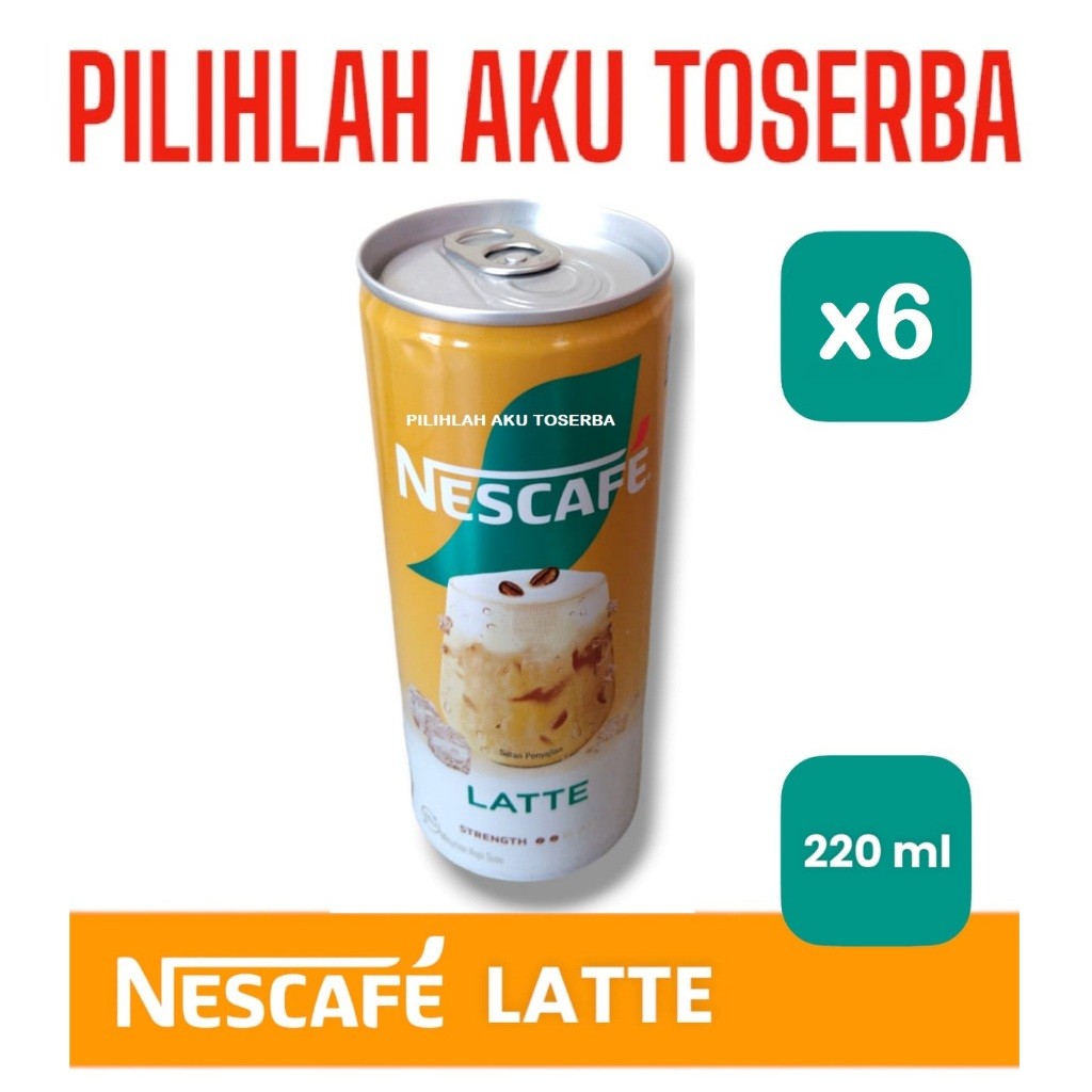 

Kopi Nescafe Kaleng / Nescafe Can LATTE 220 ml - (1 PAKET ISI 6 KALENG )