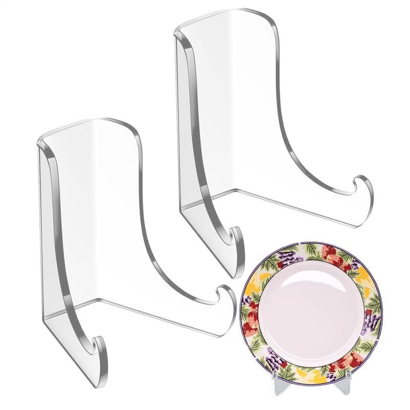 

Clear Easel Stand For Display 2X Transparent Decorative Stable Frame Holder Stable Picture Drawing Display Photo Artwork Home