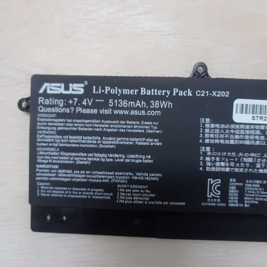 Asus Baterai batre Laptop X201 X201E S200E C21-X202 Battery Asus X201E Original