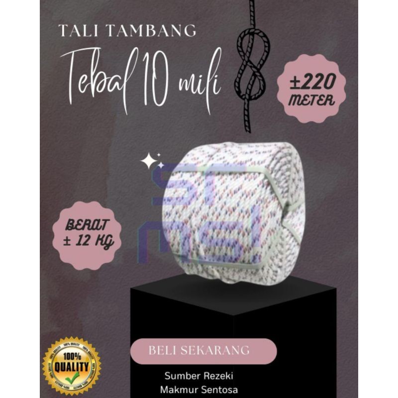 

TALI TAMBANG PPD 10 MILI 220 METER / TALI TAMBANG PPD 10 MILI TAMBANG PPD 10 MILI / TALI TAMBANG PPD 10 MILI