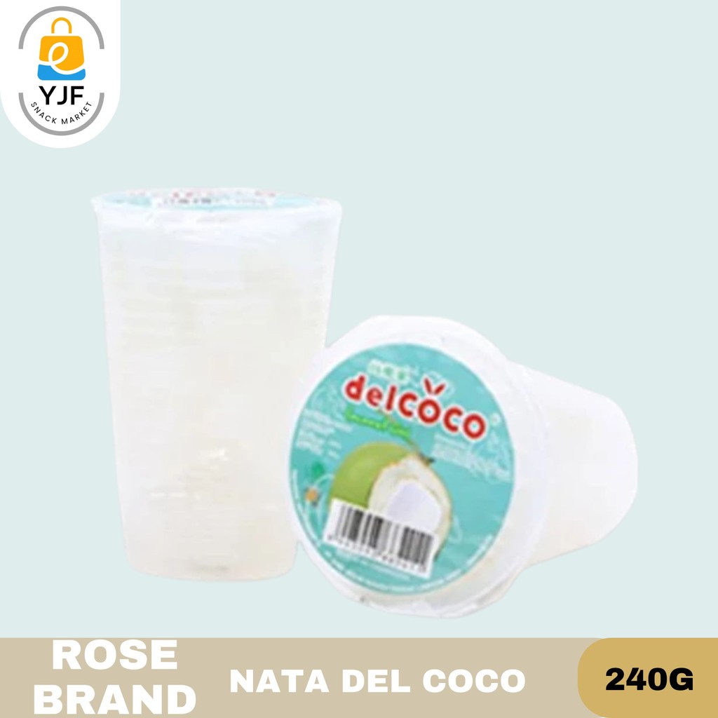 

Rose Brand Nata Del Coco / Nata De Coco / Sari Kelapa kemasan Cup 240g