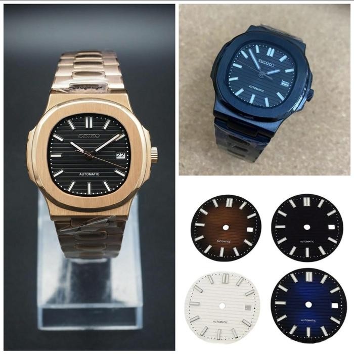 Seiko Mod Nautilus RG/ Black