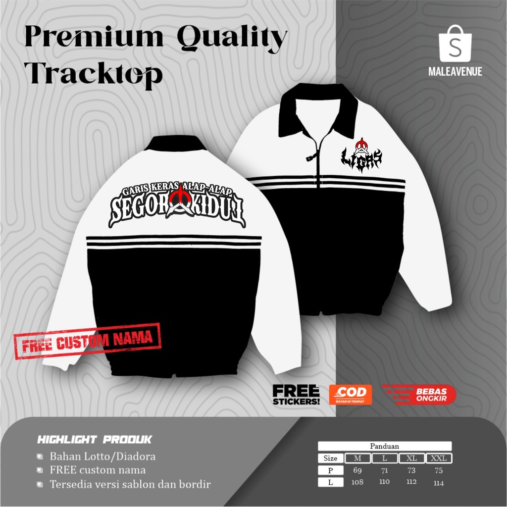 Tracktop Pagar Nusa Motif Garis Keras Alap-alap Segoro Kidul