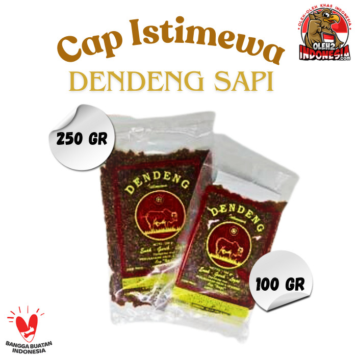 Dendeng Daging Sapi Asli Merk Cap Istimewa Original Kering 100gr-250gr