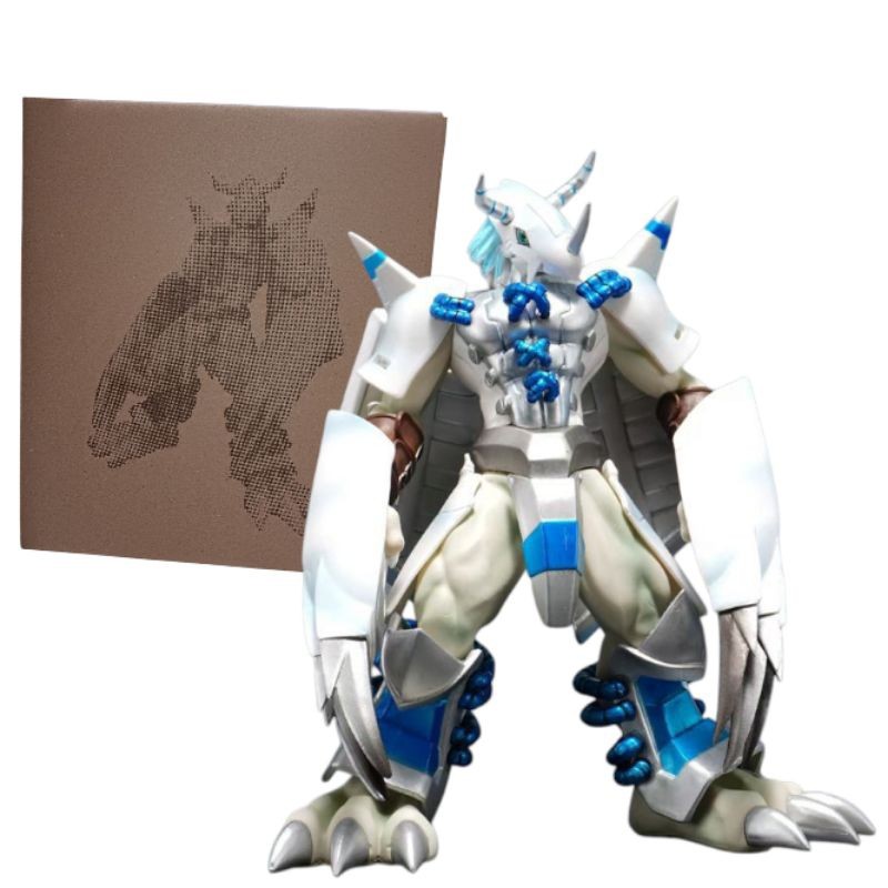 Action Figure Anime Digimon War Greymon white model pvc