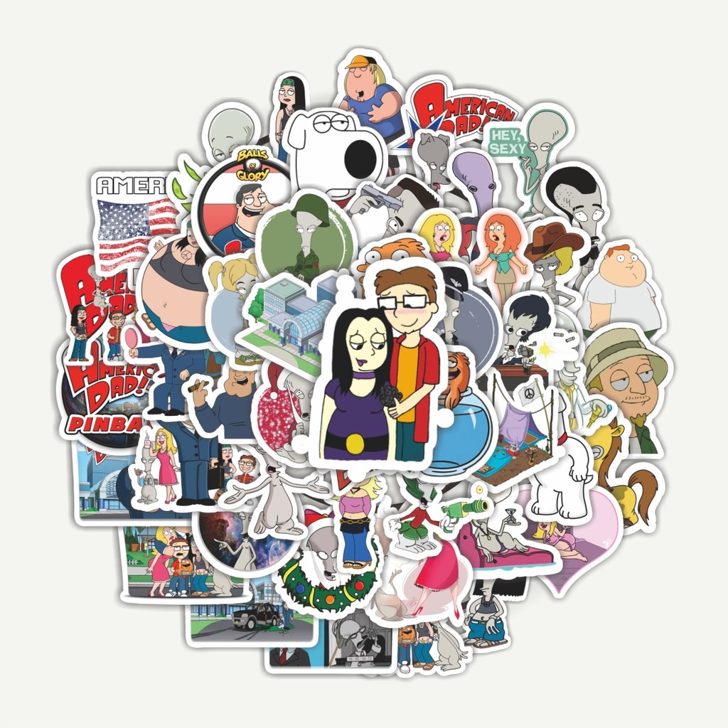 

Sticker Pack Stiker Kartun American Dad [ Ayah Amerika] | Sticker TUMBLR | Stiker LAPTOP KOPER HELM