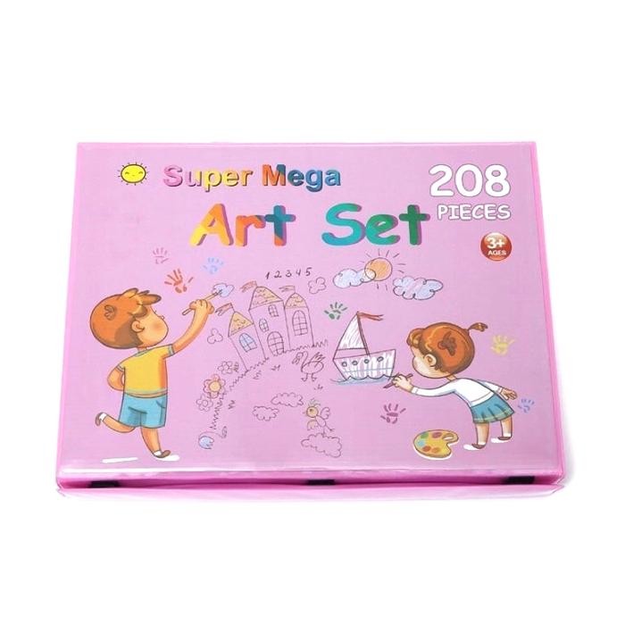 

【M-MT】DISKON!!! Alat Lukis Set 208pcs Crayon Oil Paste Pensil Warna Pensil Warna Cair - 208 Pink