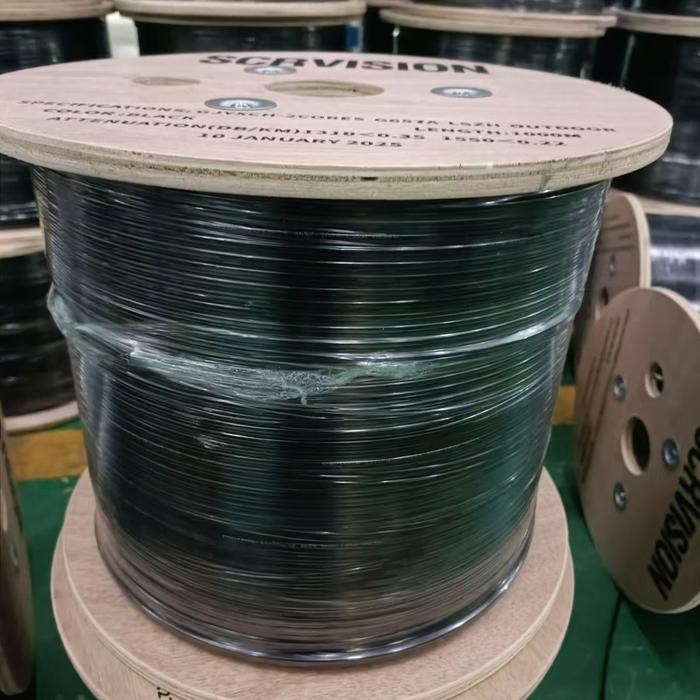 Kabel FO Dropcore 12 Core /Fiber Optik 12 core  Drop Wire  1000M