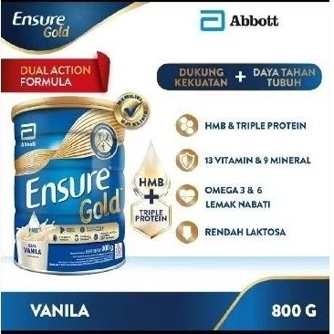 

Ensure Gold susu Vanila / Coklat 800gr
