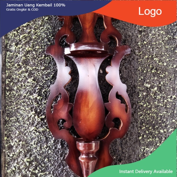 blawong keris bethok & keris patrem - plitur coklat, blawong bethok termurah KF36324 - plitur coklat