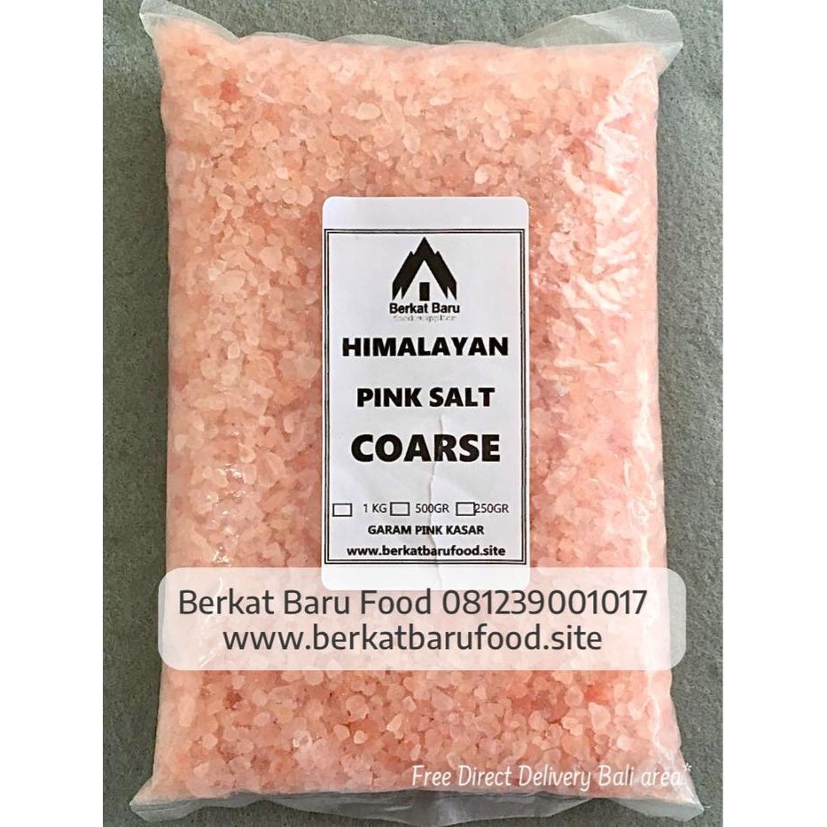 

Himalaya Pink Salt Coarse 1 kg / Himalaya Pink Salt 1 kg / Garam Himalaya Pink 1 kg - 1kg