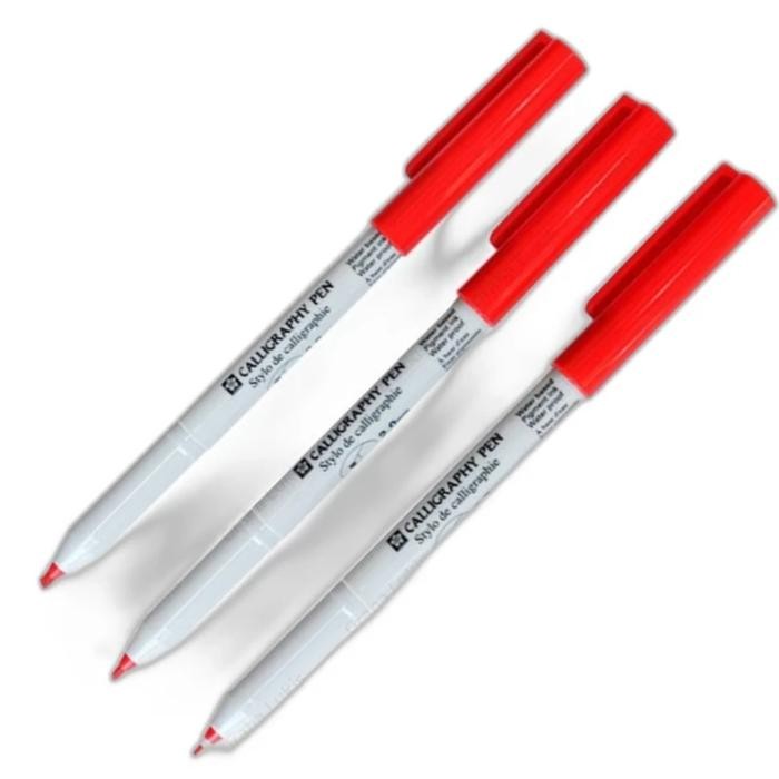 

Promo Sakura Caigraphy Pen ( 1.0 , 2.0 , 3.0 / Back , Red , Bue ) - Roya Bue, 3.0 mm