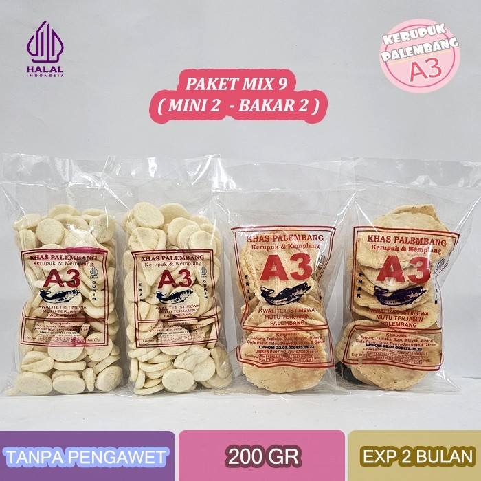 

PAKET MIX 9 KEMPLANG MINI 2 BAKAR 2 KERUPUK IKAN TENGGIRI 800GR