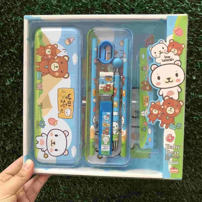 

TERLARIS~[ Mall 2547] Kotak Pensil/Tempat Pensil Bahan Plastik Multifungsi Untuk/Multifungsi Kotak Penyimpanan Alat Tulis /Kartun Lucu Tempat Pensil/Tempat Pensil Astronot Untuk Motif Unicorn Kids Pencil Stationery Plastik kotak pensil - 7In1-Beruang