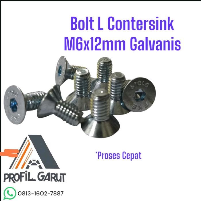 

Bolt L Contersink M5 x12mm Galvanis Per Pcs