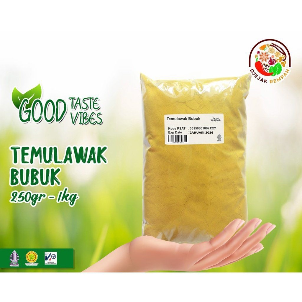 

Temulawak Bubuk / Curcuma Powder (Kemasan 500 Gr - 1 Kg)