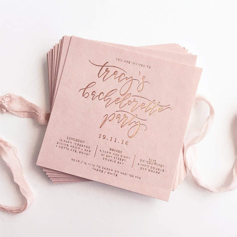 

Custom Business Cards Personalized Logo Cotton Paper Special Paper Embossed Debossed Gold Foil Pink Color Custom Logo QR