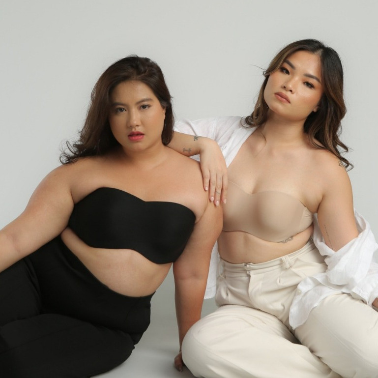 Bh Jumbo Tanpa Tali ANTI MELOROT LYRA (Size 32-46) Bra PLUS SIZE Strapless Bra Wanita