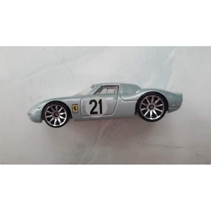 DIECAST  HOTWHEELS  FERRARI 250 LM AQUA BLUE LOOSE