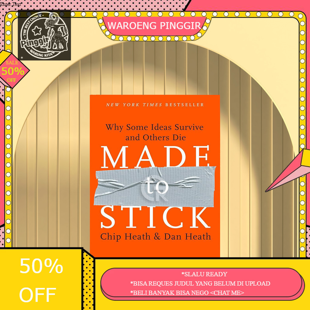 Book Buku Made to Stick by Chip Heath