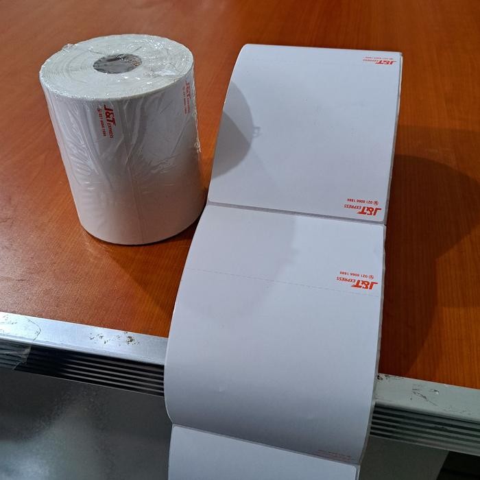 

Stiker Resi JNT - Label Thermal 4X6 J&T 2 Rangkap 100x150 mm - JNT 300pcs